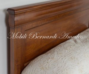 OC288 Letto Matrimoniale In Noce Misura Queen Size 06